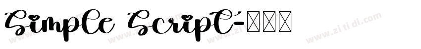 Simple Script字体转换